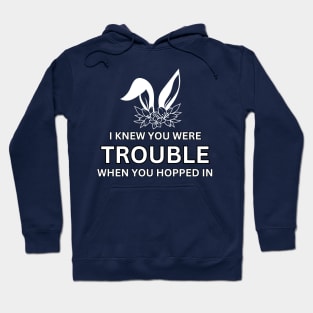 I knew you were trouble when you hopped in Hoodie